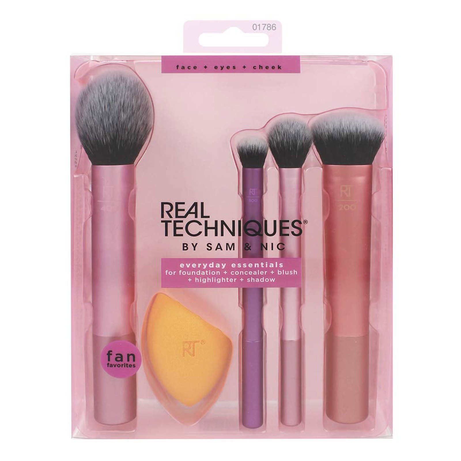 Group Head Brush - Real Techniques Professionelles Make-up-Pinsel-Set, Foundation, Concealer,
