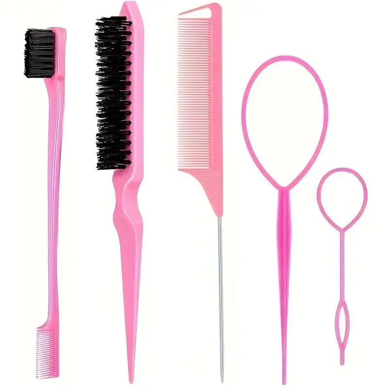 Group Head Brush - 5 stücke Friseur Werkzeuge Spitzen Schwanz