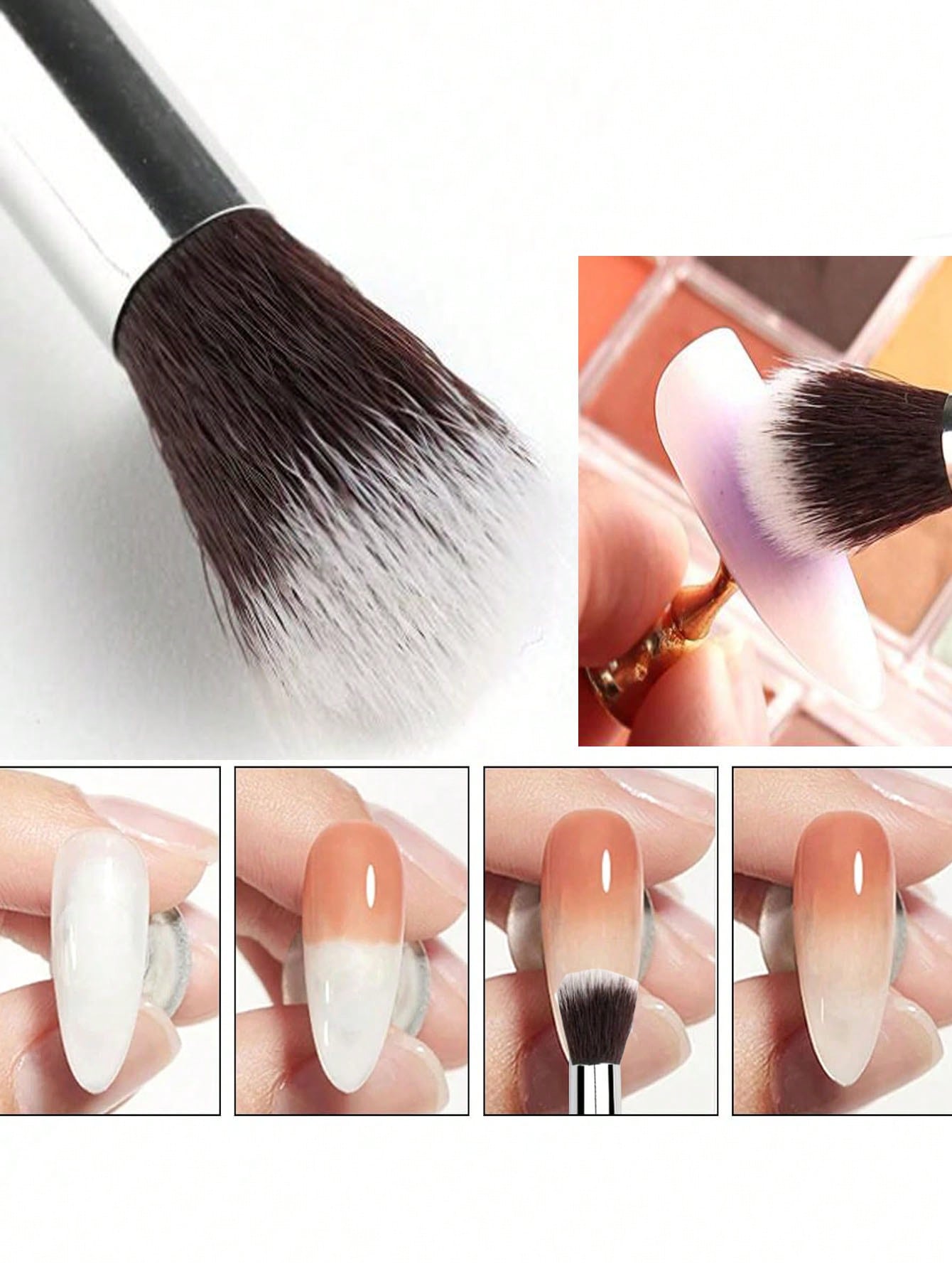 2Pcs Ombre Nail art Pinsel Set – Group Head Brush Bewertung und Preis