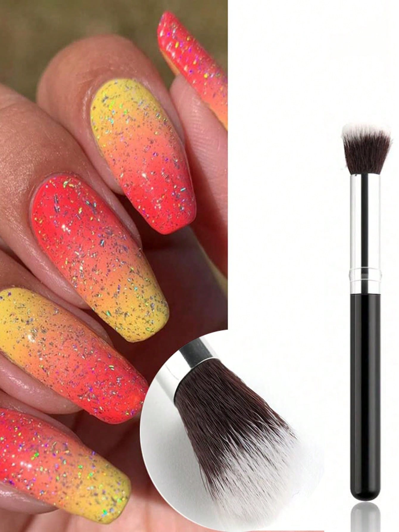 2Pcs Ombre Nail art Pinsel Set – Group Head Brush Bewertung und Preis